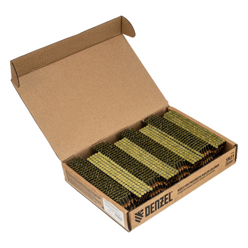 Гвозди для пнев. нейлера (крашен.) длина - 50 мм, диам. - 2,9 мм, 2000 шт. Denzel по ценам производителя в Москве с доставкой по всей России