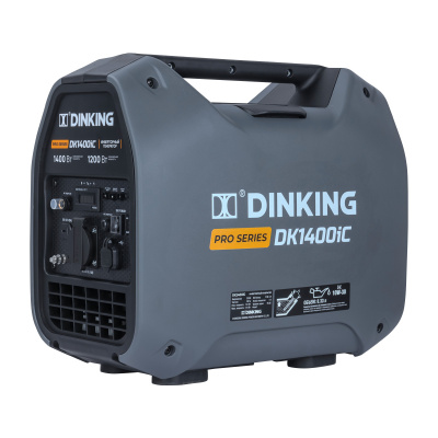 Генератор бензиновый инверторный Dinking DK1400iC (1,4 кВт, 230В/50 Гц, DK 145F/P-1, бак 2.5л) по ценам производителя в Москве с доставкой по всей России