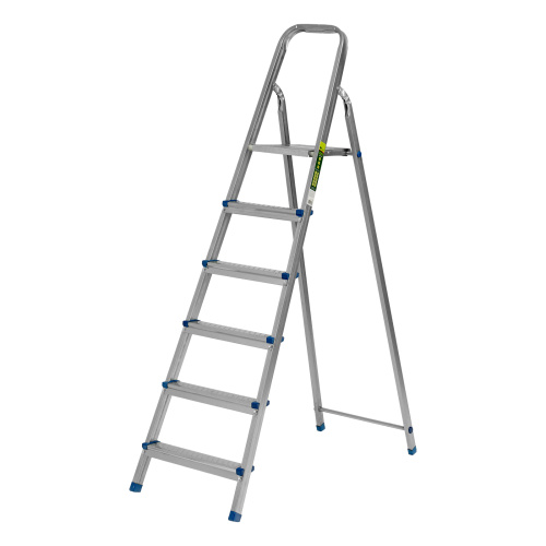 Стремянка, 6 ступеней, стальная, оцинкованная Сибртех по ценам производителя в Москве с доставкой по всей России