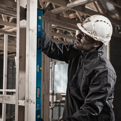 Уровень алюминиевый, 1200 мм, усиленный с ударопрочными заглушками, рукоятки, 3 глазка Gross по ценам производителя в Москве с доставкой по всей России