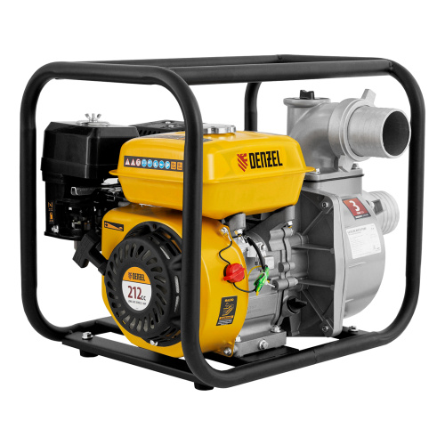 Мотопомпа бензиновая для чистой воды PX-80, 7 л.с, 3", 1000 л/мин, глубина 8 м, напор 30 м Denzel по ценам производителя в Москве с доставкой по всей России