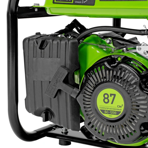 Генератор бензиновый БС-1200, 1 кВт, 230 В, четырехтактный, 5.5 л, ручной стартер Сибртех по ценам производителя в Москве с доставкой по всей России