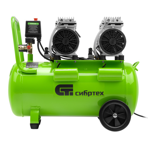 Компрессор безмаслянный малошумный МБ 2000/50, 2000 Вт, 50л, 300 л/мин Сибртех по ценам производителя в Москве с доставкой по всей России