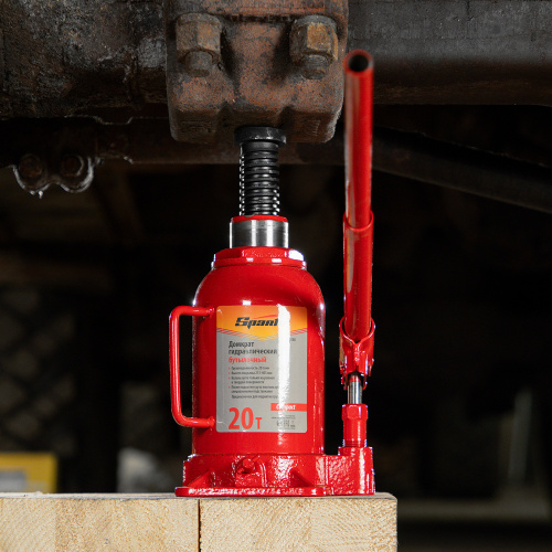 Домкрат гидравлический бутылочный 20 т, h подъема 215-405 мм Sparta Compact по ценам производителя в Москве с доставкой по всей России