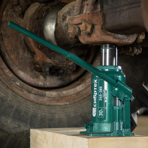 Домкрат гидравлический бутылочный, 30 т, 245-385 мм Сибртех по ценам производителя в Москве с доставкой по всей России