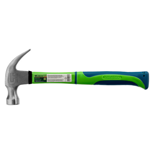 Молоток-гвоздодер, 450 г, фибергласовая обрезиненная рукоятка Сибртех по ценам производителя в Москве с доставкой по всей России