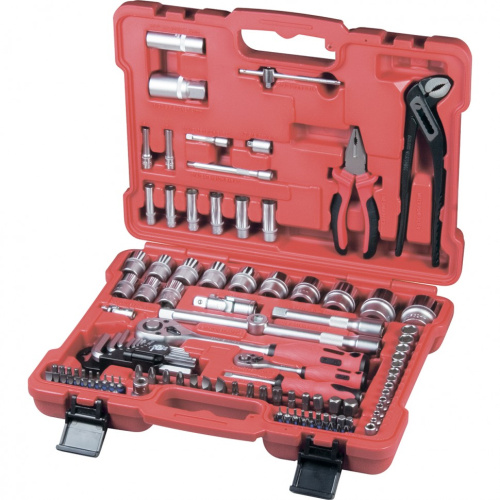 Набор слесарно-монтажный с квадратами 1/4, 1/2 и 5/16", 117 предметов Matrix ProFI по ценам производителя в Москве с доставкой по всей России