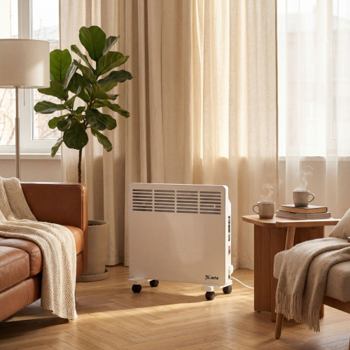 Конвектор электрический КМ-1000.1, 230 В, 1000 Вт, X-образный нагреватель, колеса, термостат MTX по ценам производителя в Москве с доставкой по всей России