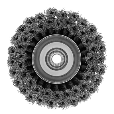 Щетка для УШМ, 125 мм, М14, "чашка", двухрядная, крученая проволока 0.35 мм Matrix по ценам производителя в Москве с доставкой по всей России
