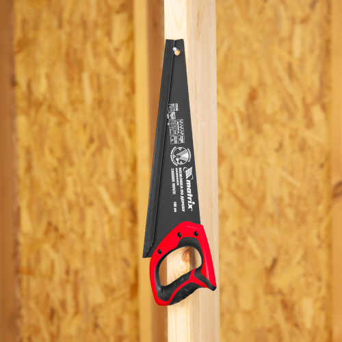 Ножовка по дереву, 400 мм, 7-8 TPI, зуб-3D, каленый зуб, тефлоновое покрытие полотна, двухкомпонентная рукоятка Matrix по ценам производителя в Москве с доставкой по всей России