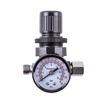 Регулятор давления со встроенным манометром 10 бар, 1/4 AERO по ценам производителя в Москве с доставкой по всей России
