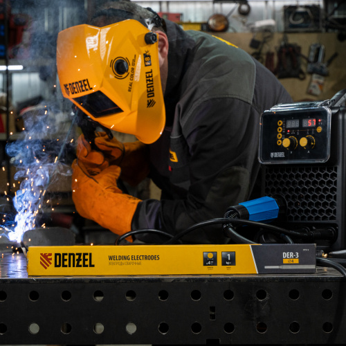 Электроды DER-3, диам. 4 мм, 1 кг, рутиловое покрытие Denzel по ценам производителя в Москве с доставкой по всей России