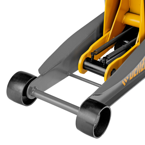 Домкрат гидравлический подкатной, 3 т, 125-470 мм, быстрый подъем, проф. Denzel по ценам производителя в Москве с доставкой по всей России