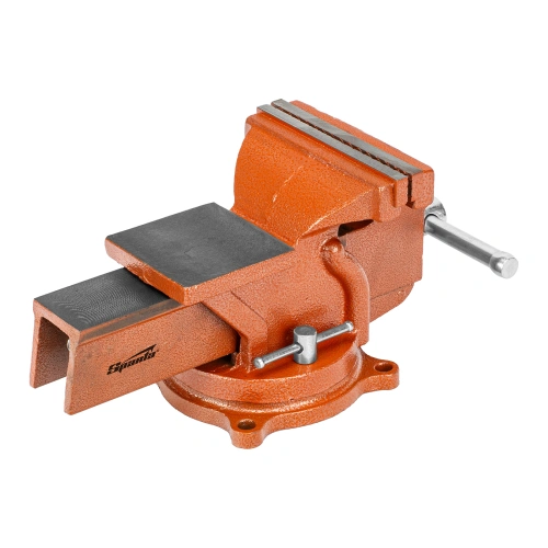 Тиски слесарные, 150 мм, поворотные, с наковальней Sparta по ценам производителя в Москве с доставкой по всей России