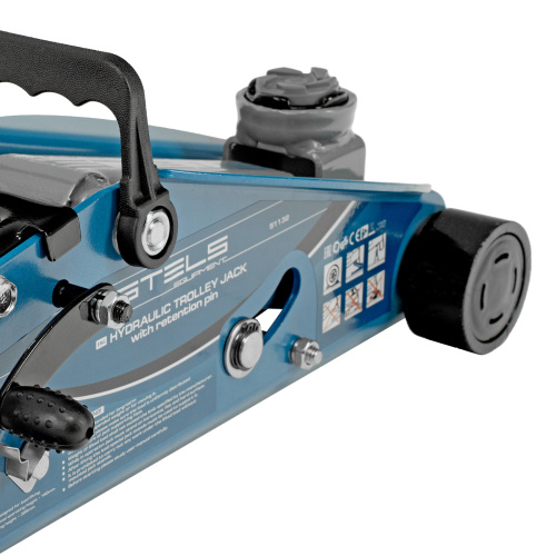 Домкрат гидравлический подкатной с фиксатором, 2.5 т, Safety Pin, 140-385 мм, в кейсе Stels по ценам производителя в Москве с доставкой по всей России