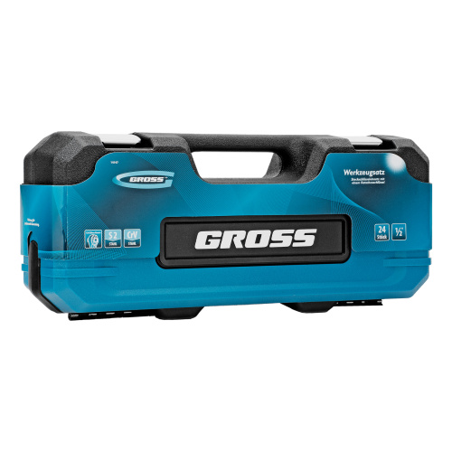 Набор инструментов, 1/2", CrV, 120 зубьев, 24 предмета Gross по ценам производителя в Москве с доставкой по всей России