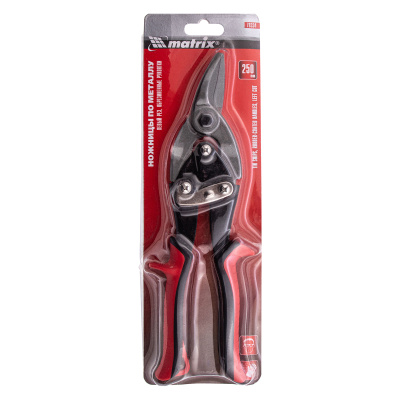 Ножницы по металлу, 250 мм, левые, обрезиненные рукоятки Matrix по ценам производителя в Москве с доставкой по всей России