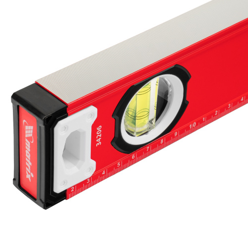 Уровень алюминиевый, фрезерованный, 3 глазка, рукоятки, 2000 мм Matrix по ценам производителя в Москве с доставкой по всей России