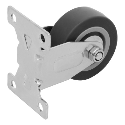 Колесо неповоротное D 50 мм, крепление  платформенное Сибртех по ценам производителя в Москве с доставкой по всей России