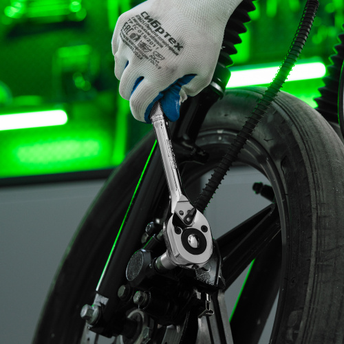 Ключ-трещотка 1/2", 45 зубьев, цельнометаллический, с быстрым сбросом, CrV, хром Сибртех по ценам производителя в Москве с доставкой по всей России