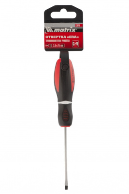 Отвертка "Era", SL3 х 75 мм, CrV, трехкомпонентная рукоятка Matrix по ценам производителя в Москве с доставкой по всей России