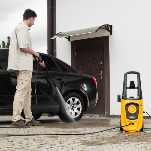Моечная машина высокого давления R-170, 2000 Вт, 170 бар, 360 л/ч, колесная Denzel по ценам производителя в Москве с доставкой по всей России