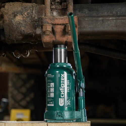 Домкрат гидравлический бутылочный, 30 т, 245-385 мм Сибртех по ценам производителя в Москве с доставкой по всей России