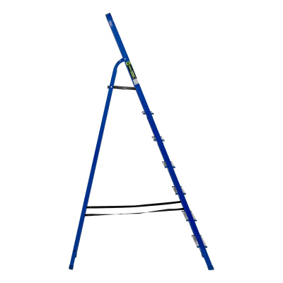 Стремянка, 7 ступеней, стальной профиль, алюминиевые ступени Сибртех по ценам производителя в Москве с доставкой по всей России