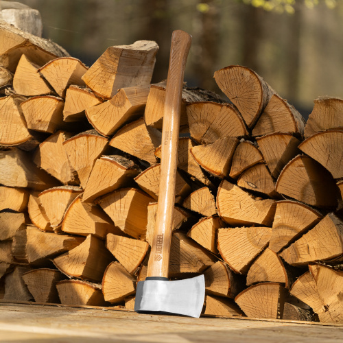 Топор кованый, 1360 г, американский тип, буковая рукоятка, 700мм, EFP Denzel по ценам производителя в Москве с доставкой по всей России