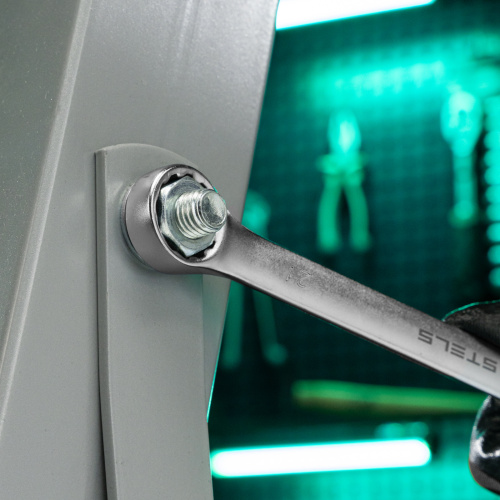 Ключ комбинированный, 21 мм, CrV, матовый хром Stels по ценам производителя в Москве с доставкой по всей России