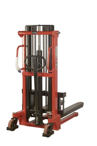 Штабелер гидравлический 1,0 т 2,0 м TOR CTY-EH с раздвижными вилами по ценам производителя в Москве с доставкой по всей России