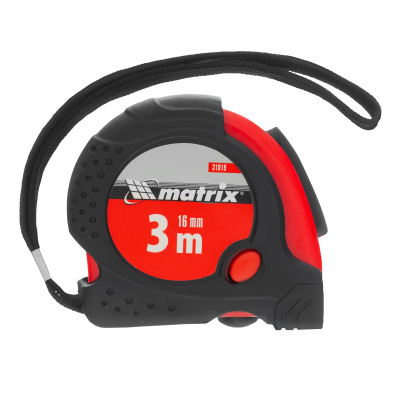 Рулетка Status Magnet fixation,3 м х 16 мм,обрезиненный корпус,зацеп с магнитом Matrix по ценам производителя в Москве с доставкой по всей России