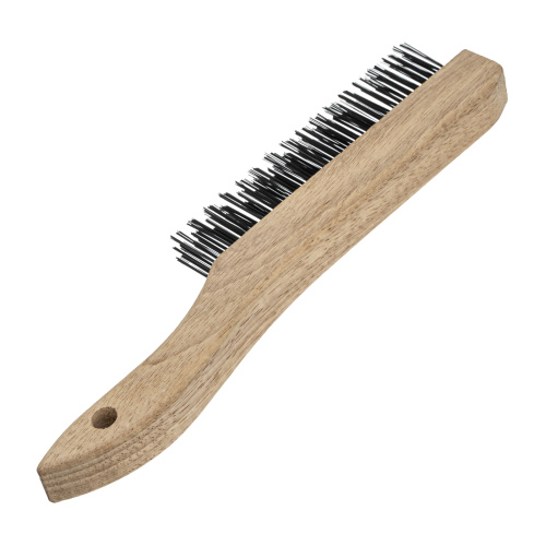 Щетка зачистная трехрядная, закаленная прямая проволока с деревянной ручкой Сибртех по ценам производителя в Москве с доставкой по всей России