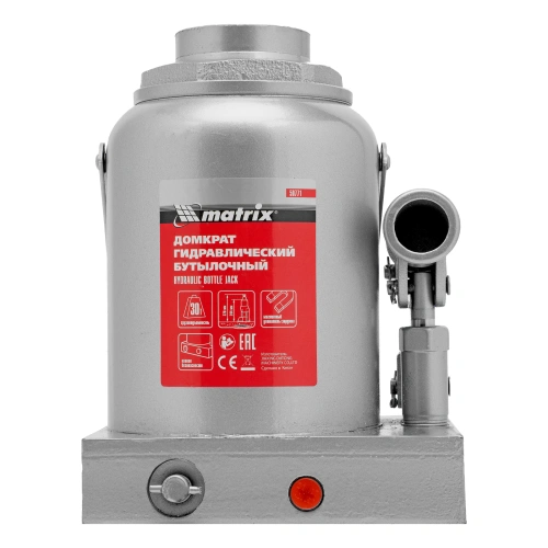 Домкрат гидравлический бутылочный, 30 т, h подъема 244-370 мм Matrix по ценам производителя в Москве с доставкой по всей России