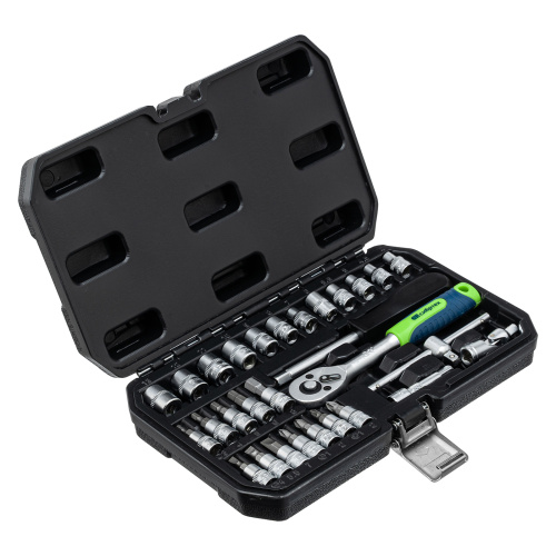 Набор инструментов, 1/4", пластиковый кейс, 29 предметов Сибртех по ценам производителя в Москве с доставкой по всей России