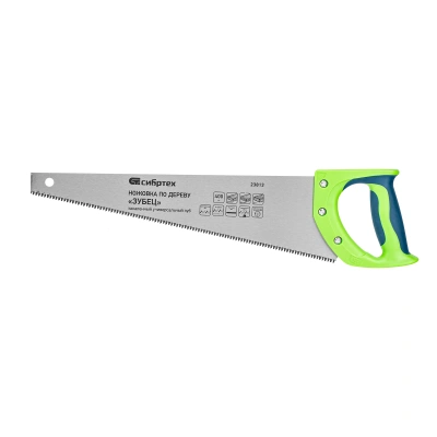 Ножовка по дереву "Зубец", 400 мм, 7-8 TPI, каленый зуб 3D, двухкомпонентная рукоятка Сибртех по ценам производителя в Москве с доставкой по всей России