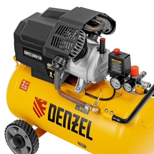 Компрессор воздушный DKV2200/50, Х-PRO 2.2 кВт, 400 л/мин, 50 л Denzel купить в Москве с доставкой по всей России | ProtosMarket.ru