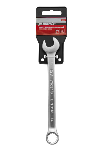 Ключ комбинированный, 14 мм, CrV, матовый хром Matrix по ценам производителя в Москве с доставкой по всей России
