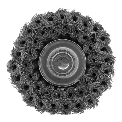 Щетка для УШМ, 100 мм, М14, "чашка", двухрядная, крученая проволока 0.35 мм Matrix по ценам производителя в Москве с доставкой по всей России