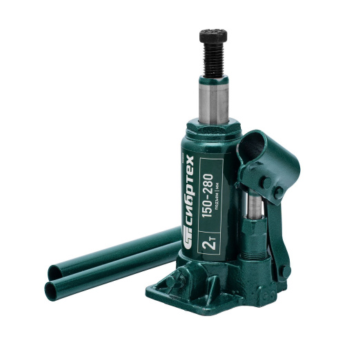 Домкрат гидравлический бутылочный, 2 т, 150-280 мм Сибртех по ценам производителя в Москве с доставкой по всей России