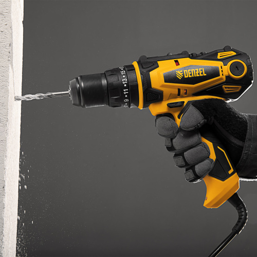 Дрель-шуруповерт сетевая ударная ISD-300-13 Denzel по ценам производителя в Москве с доставкой по всей России