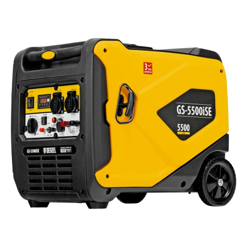 Генератор инверторный GS-5500iSE, 5,5 кВт, 230 В, закрытый корпус,электростартер Denzel по ценам производителя в Москве с доставкой по всей России
