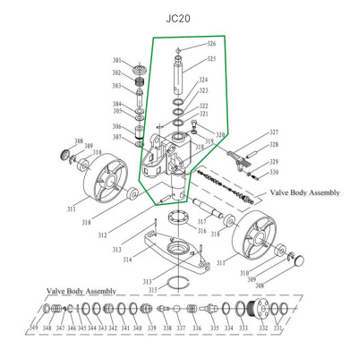 Гидроузел в сборе для гидравлических тележек DF25 по ценам производителя в Москве с доставкой по всей России
