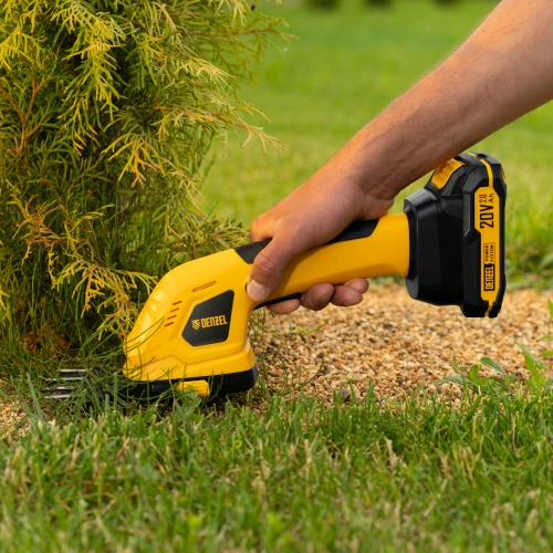 Ножницы-кусторез аккумуляторные GS-20, Li-Ion, 20 В Denzel по ценам производителя в Москве с доставкой по всей России