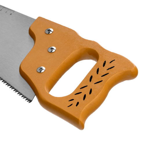 Ножовка по дереву, 500 мм, 7-8 TPI, каленый зуб, линейка, деревянная рукоятка Sparta по ценам производителя в Москве с доставкой по всей России