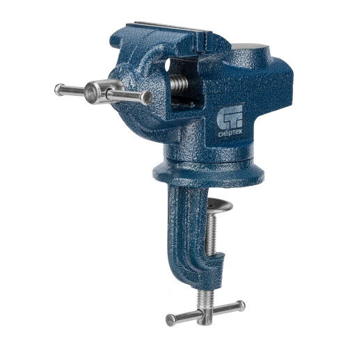 Тиски слесарные, настольные, поворотные, ширина рабочих губок 65 мм, наковальня Сибртех по ценам производителя в Москве с доставкой по всей России