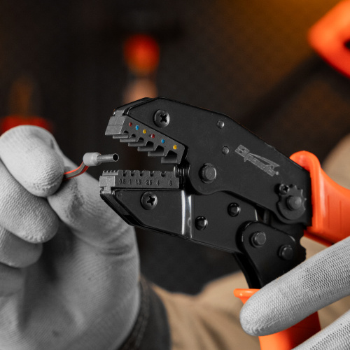 Клещи, 0.5-6 мм, для обжима электрокабеля Sparta по ценам производителя в Москве с доставкой по всей России