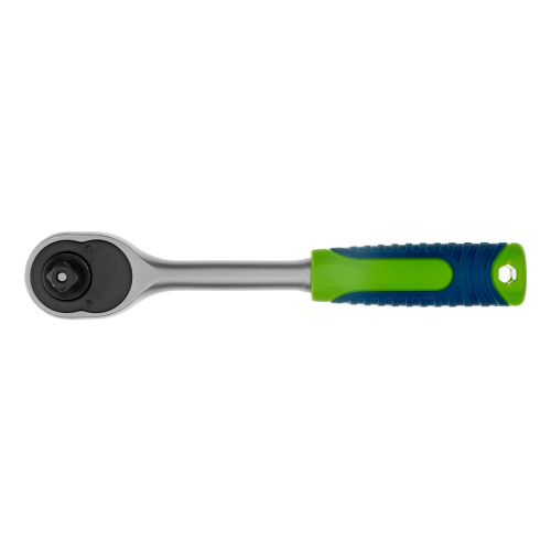 Ключ-трещотка 3/8", 45 зубьев, с быстрым сбросом, матовый хром Сибртех по ценам производителя в Москве с доставкой по всей России