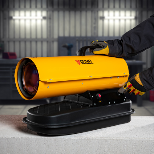 Дизельная тепловая пушка DHG-10, 10 кВт, 300 м3/ч, прямой нагрев Denzel по ценам производителя в Москве с доставкой по всей России