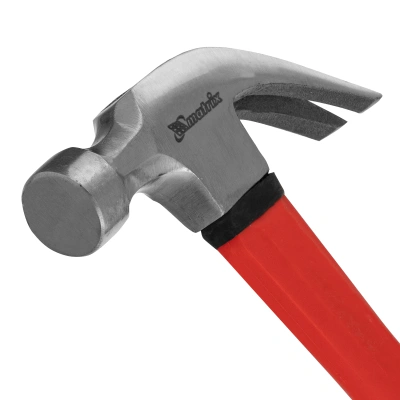 Молоток-гвоздодер optimal, 450 г, фибергласовая обрезиненная рукоятка Matrix по ценам производителя в Москве с доставкой по всей России
